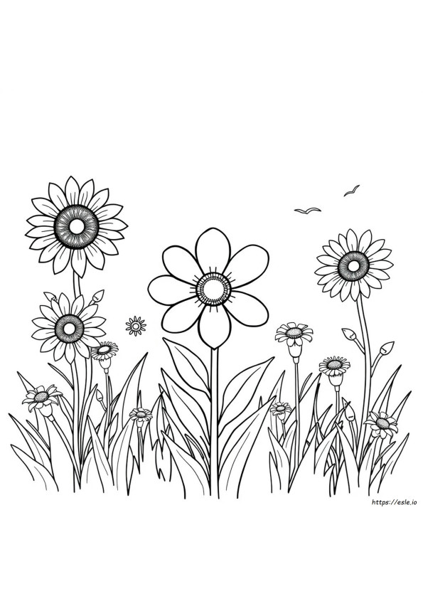 Blumen Malvorlagen