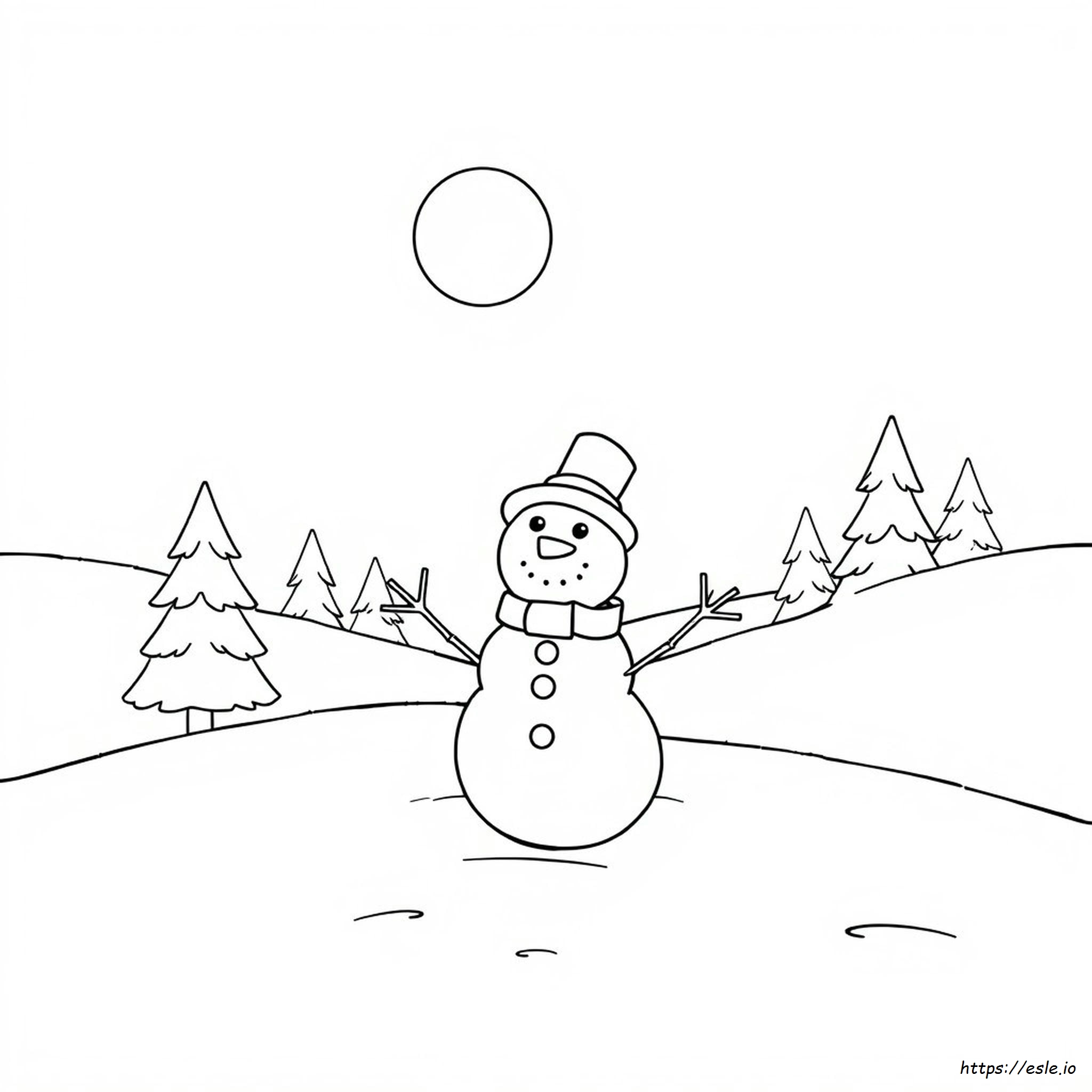 How To Color A Snowman