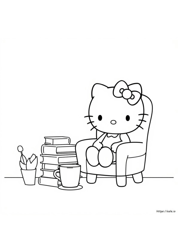 Adult Hello Kitty Coloring Pages