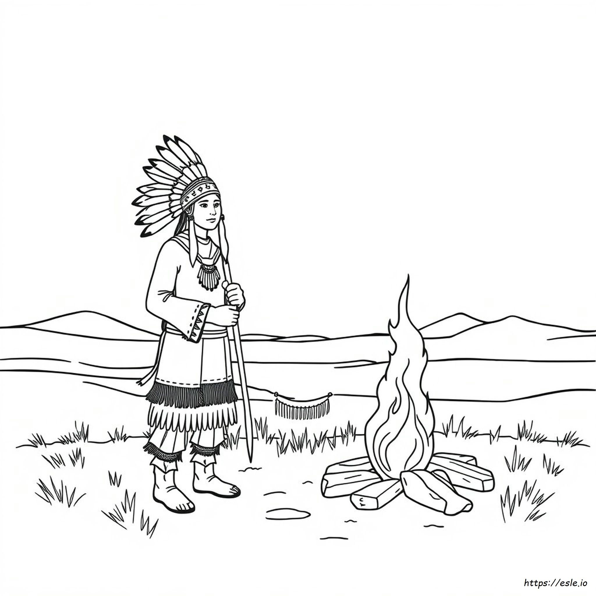 Native American Coloring Pages Pdf