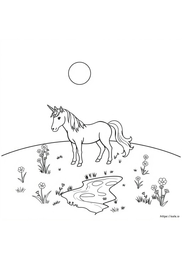 Univorn Coloring Page