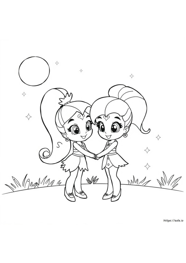 Coloriages À Imprimer De Shimmer Et Shine