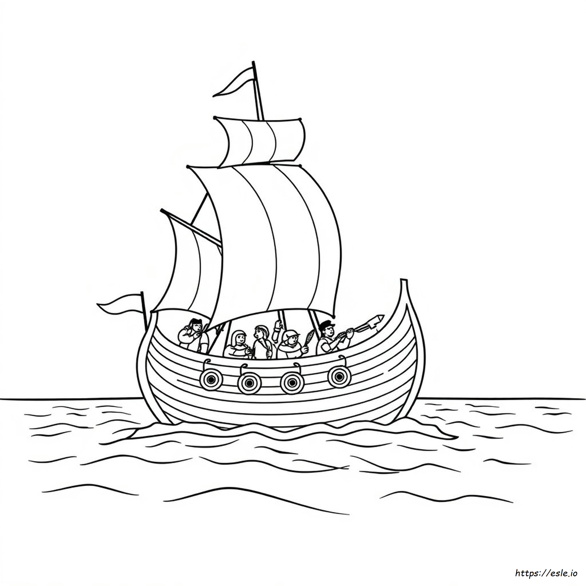 Printable Mayflower Coloring Page