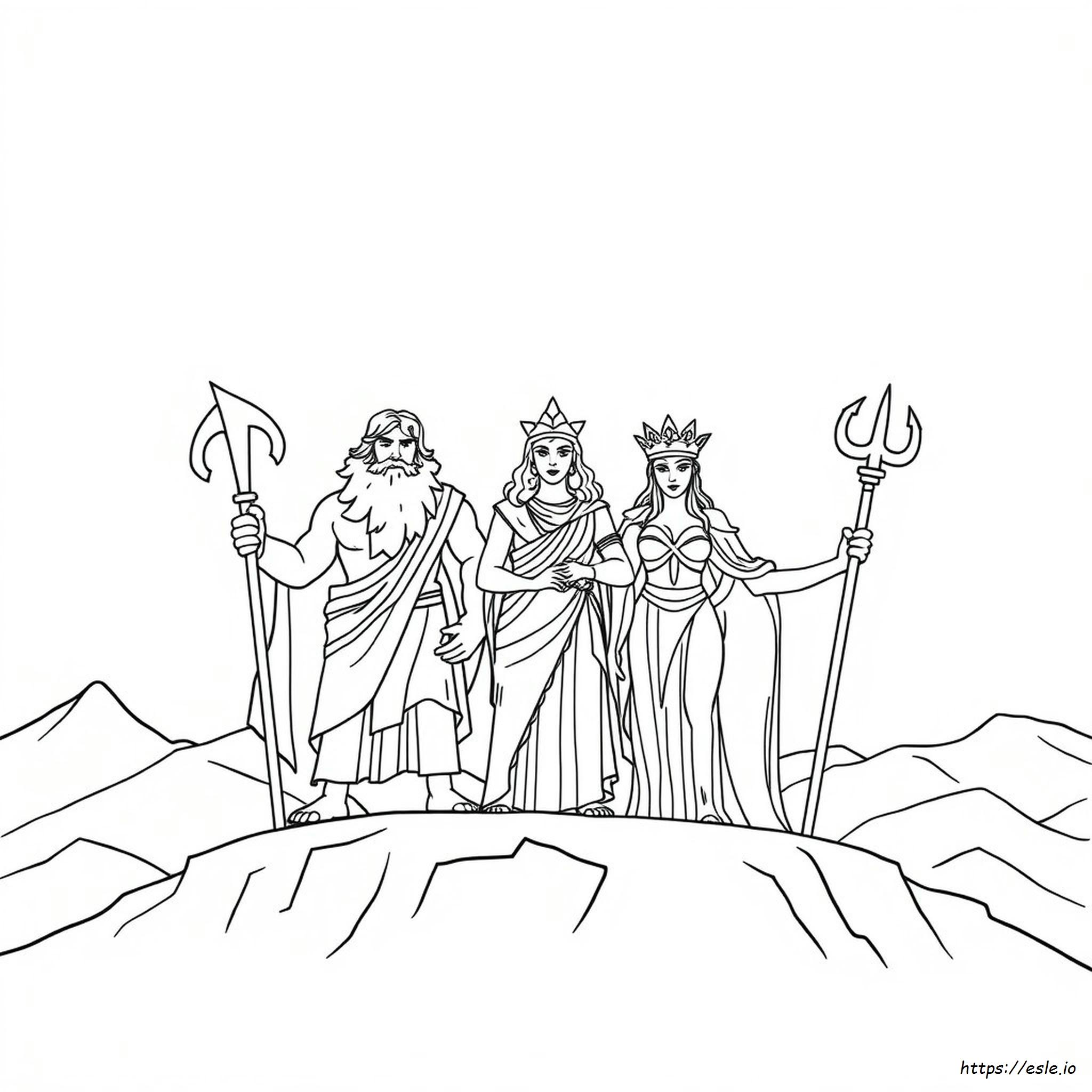 Greek Gods And Goddesses Coloring Pages