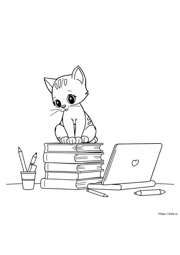 Stampy Cat Coloring Page