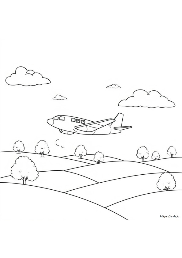 Coloriage Avion
