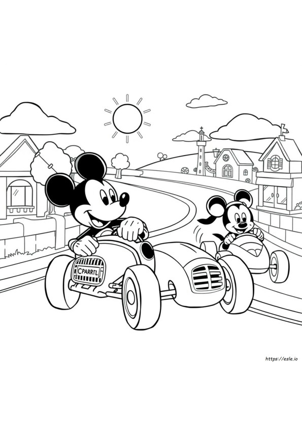 Mickey Mouse And The Roadster Racers Coloring Pages