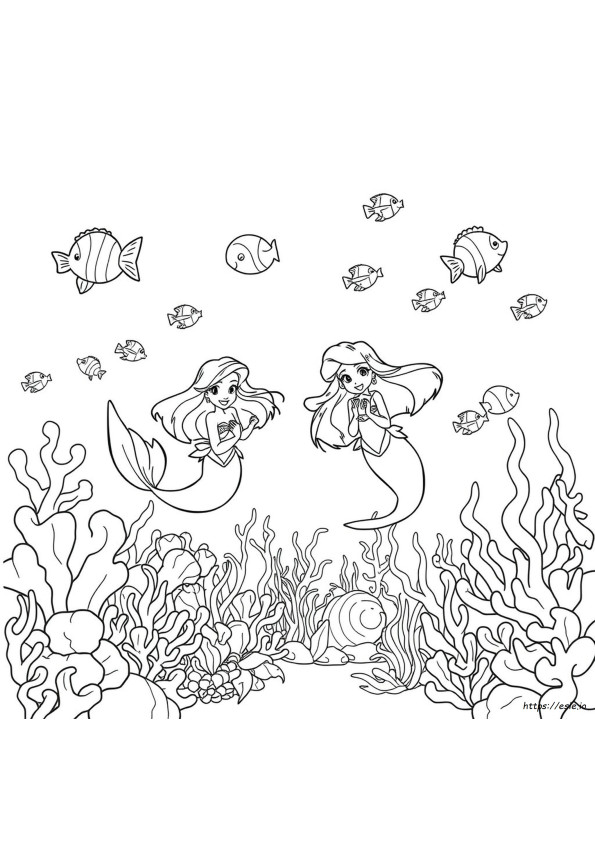 The New Little Mermaid Coloring Pages