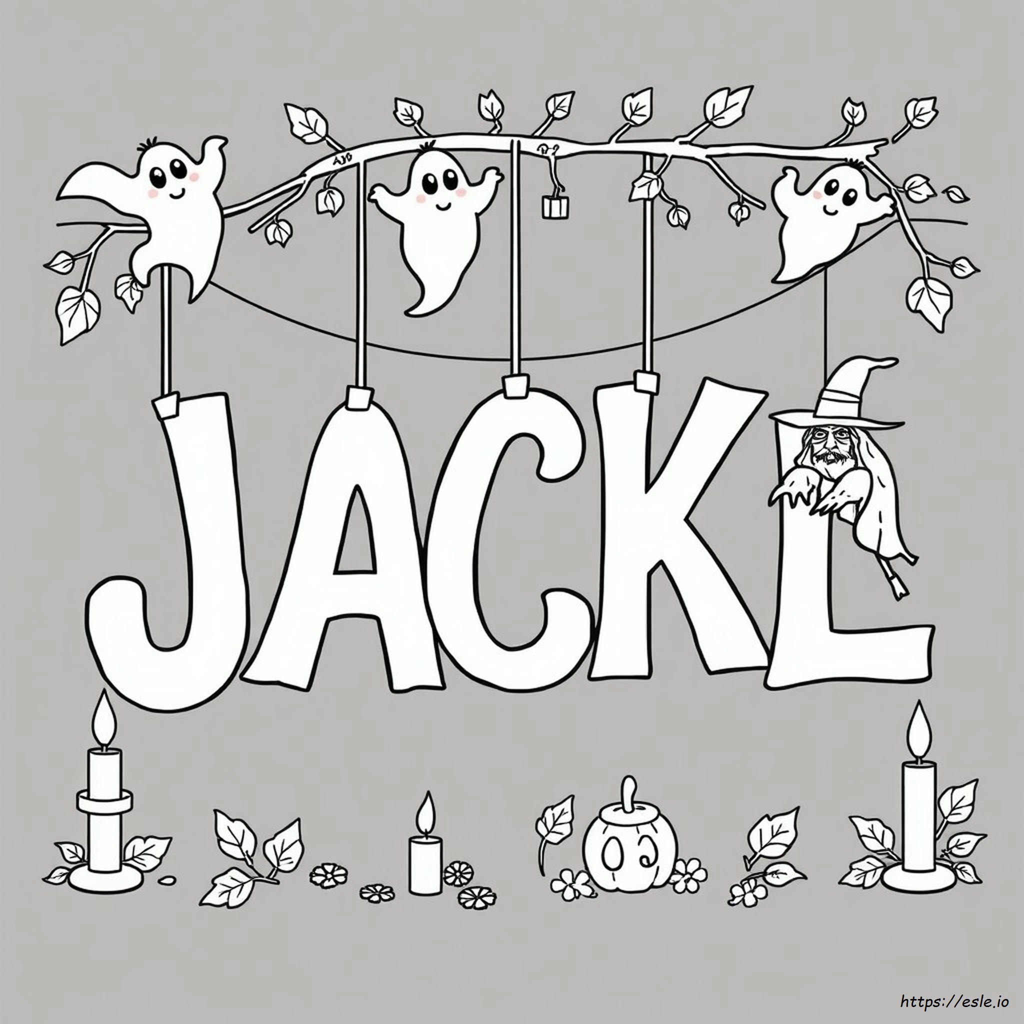 Abjad Halloween Gambar Mewarnai