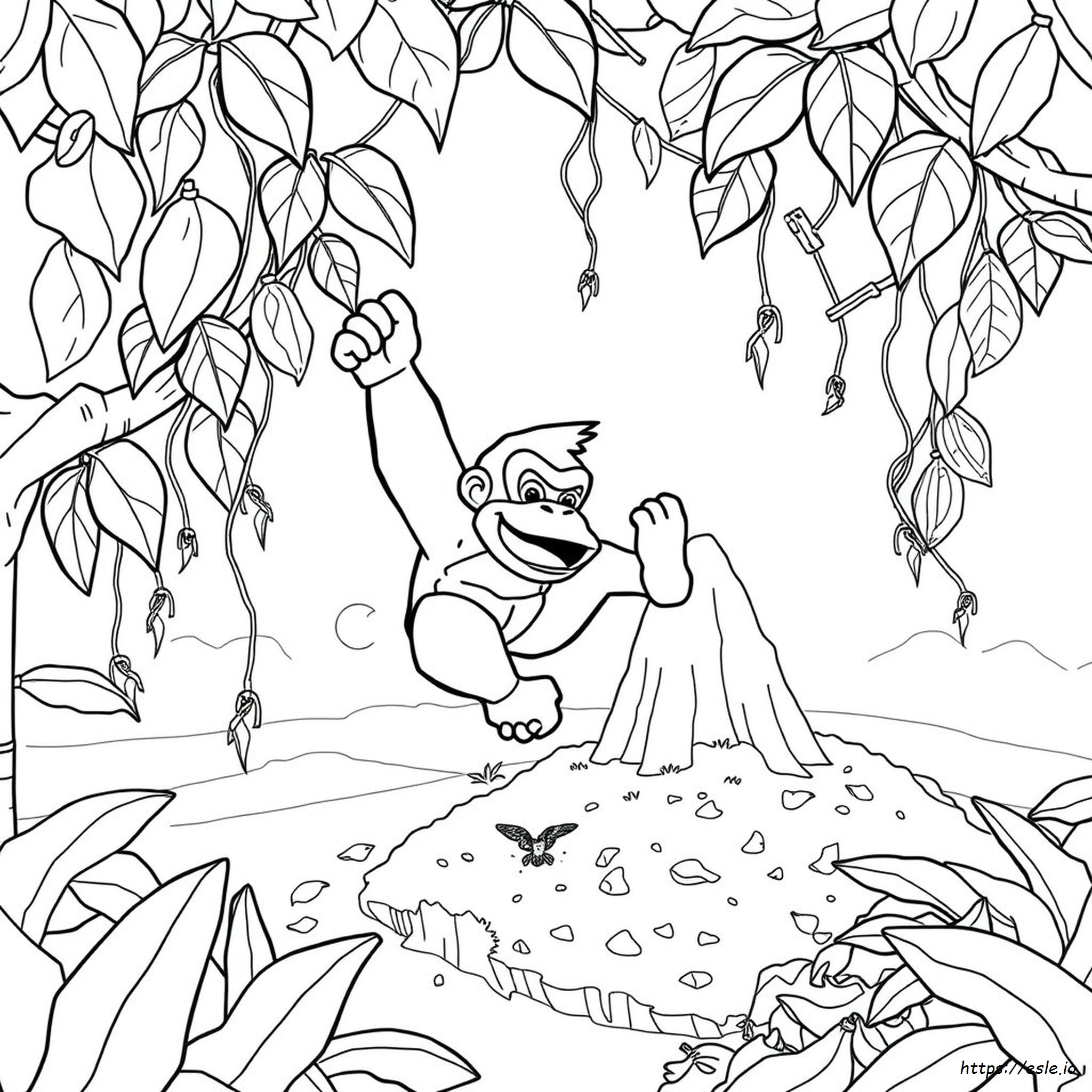 Donkey Kong Coloring Pages