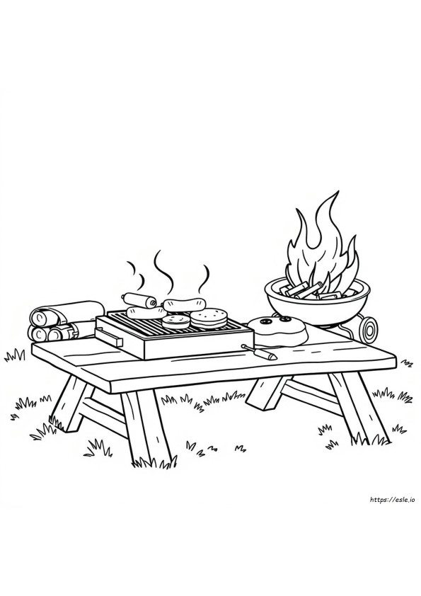 Barbecue Coloring Pages