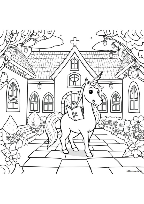 Unicorn Academy Coloring Pages Valentina