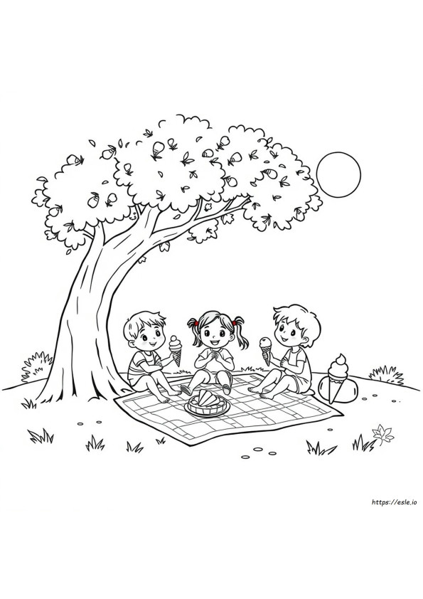 Online Sommer Ausmalbilder