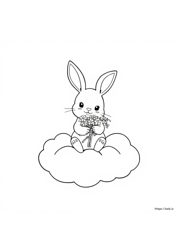Cute Rabbit Colouring Pages