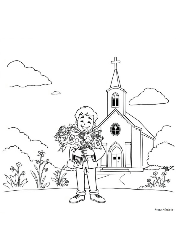 Carlo Acutis Coloring Page