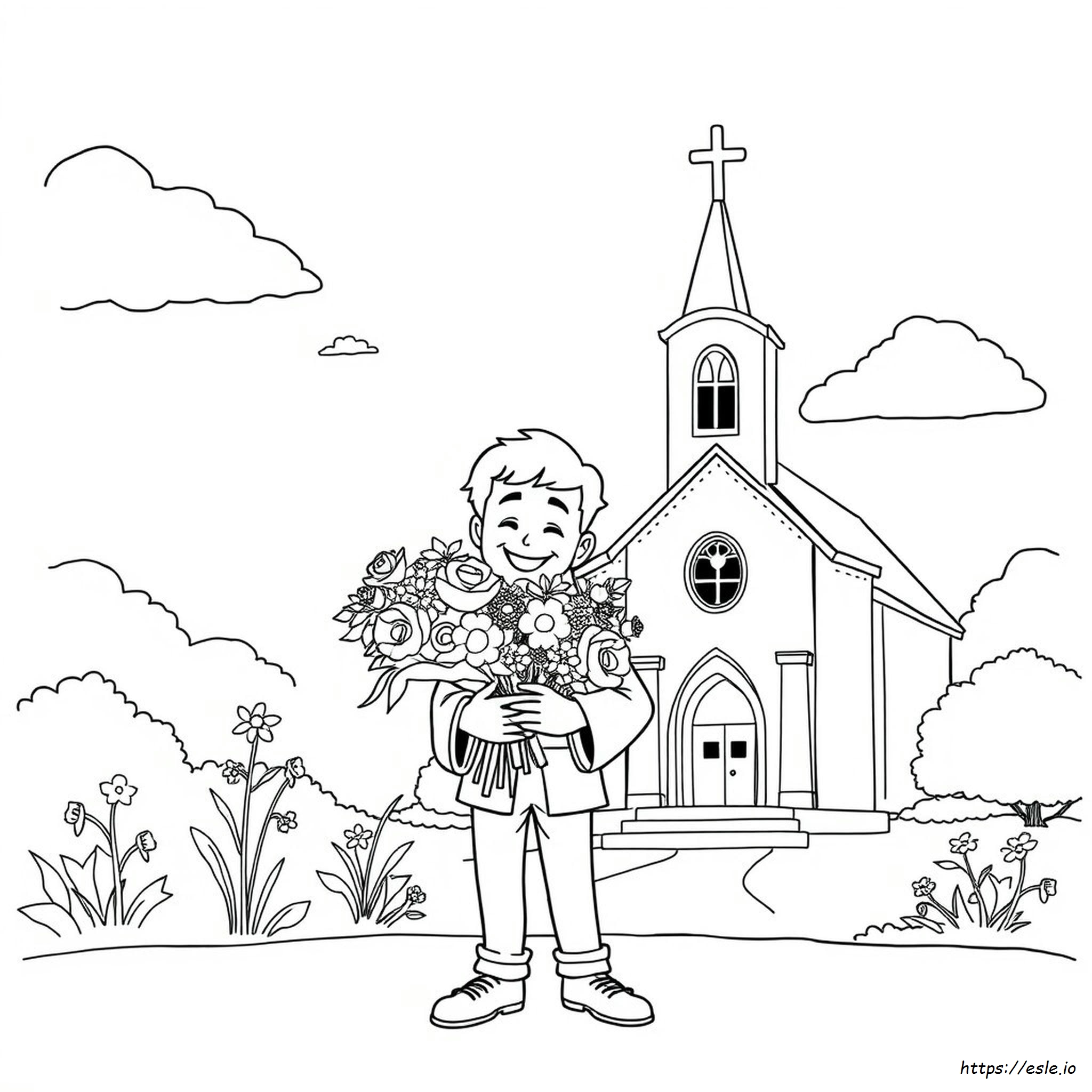 Carlo Acutis Coloring Page