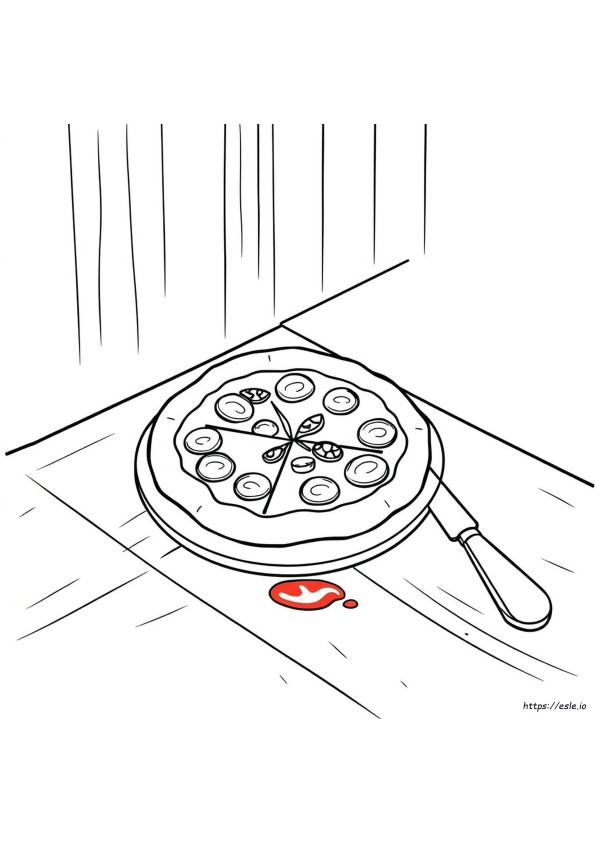 Coloriage Pizza
