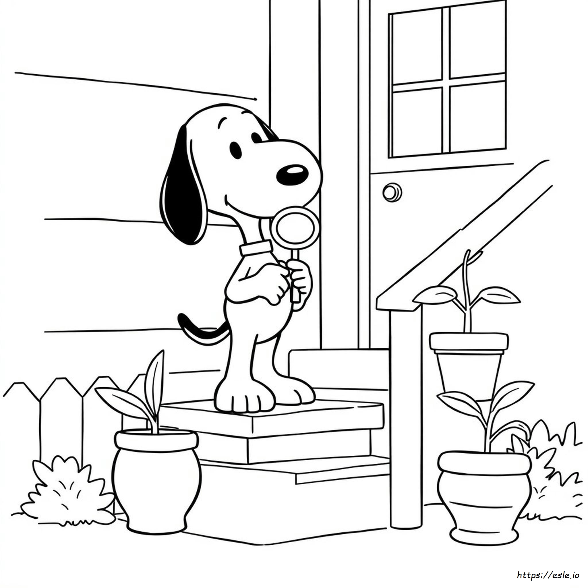 Snoop On A Stoop Coloring Page