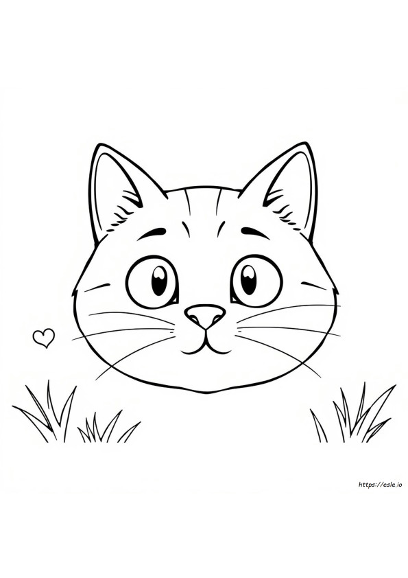 Katzen Gesicht Ausmalbilder