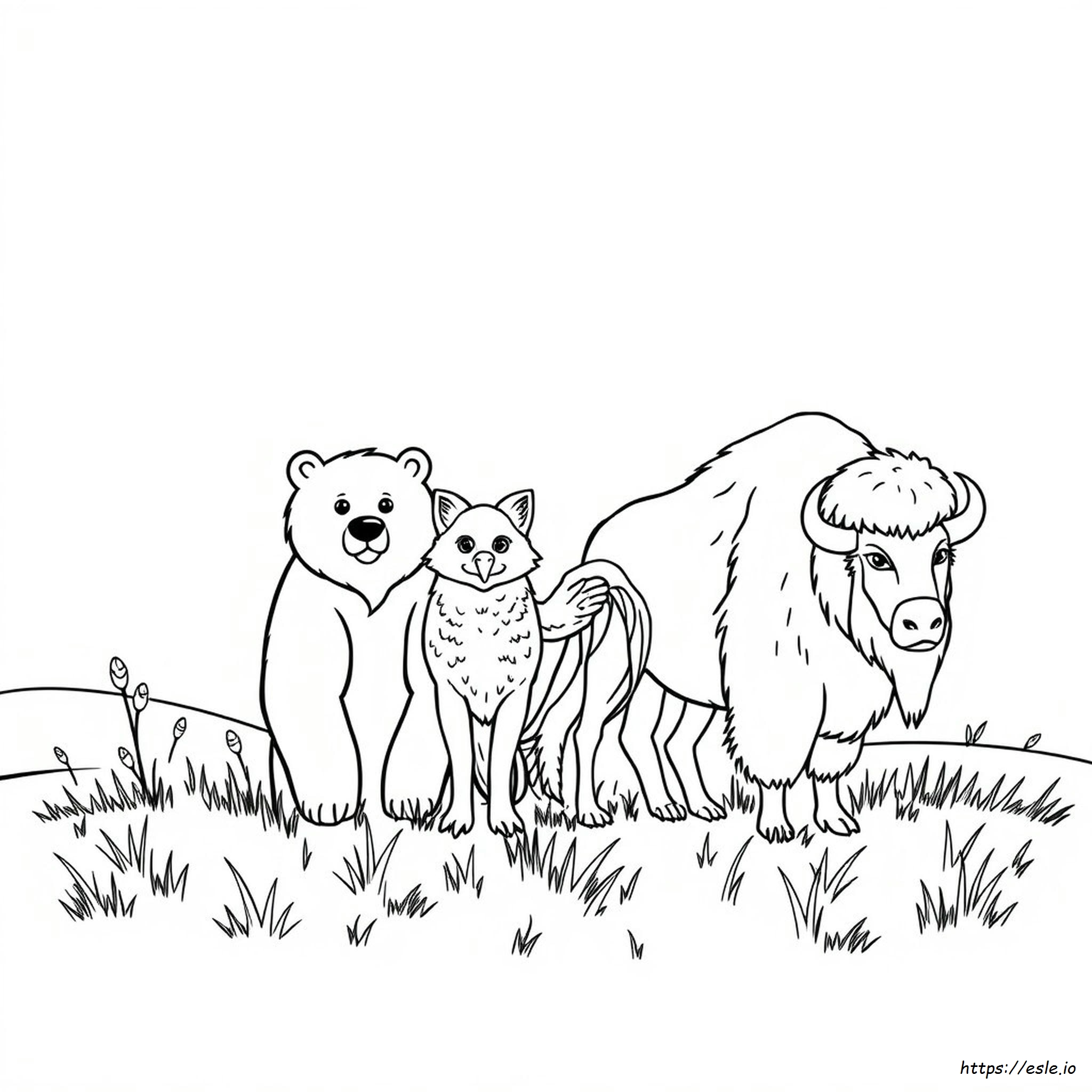 Animals Of North America Coloring Pages