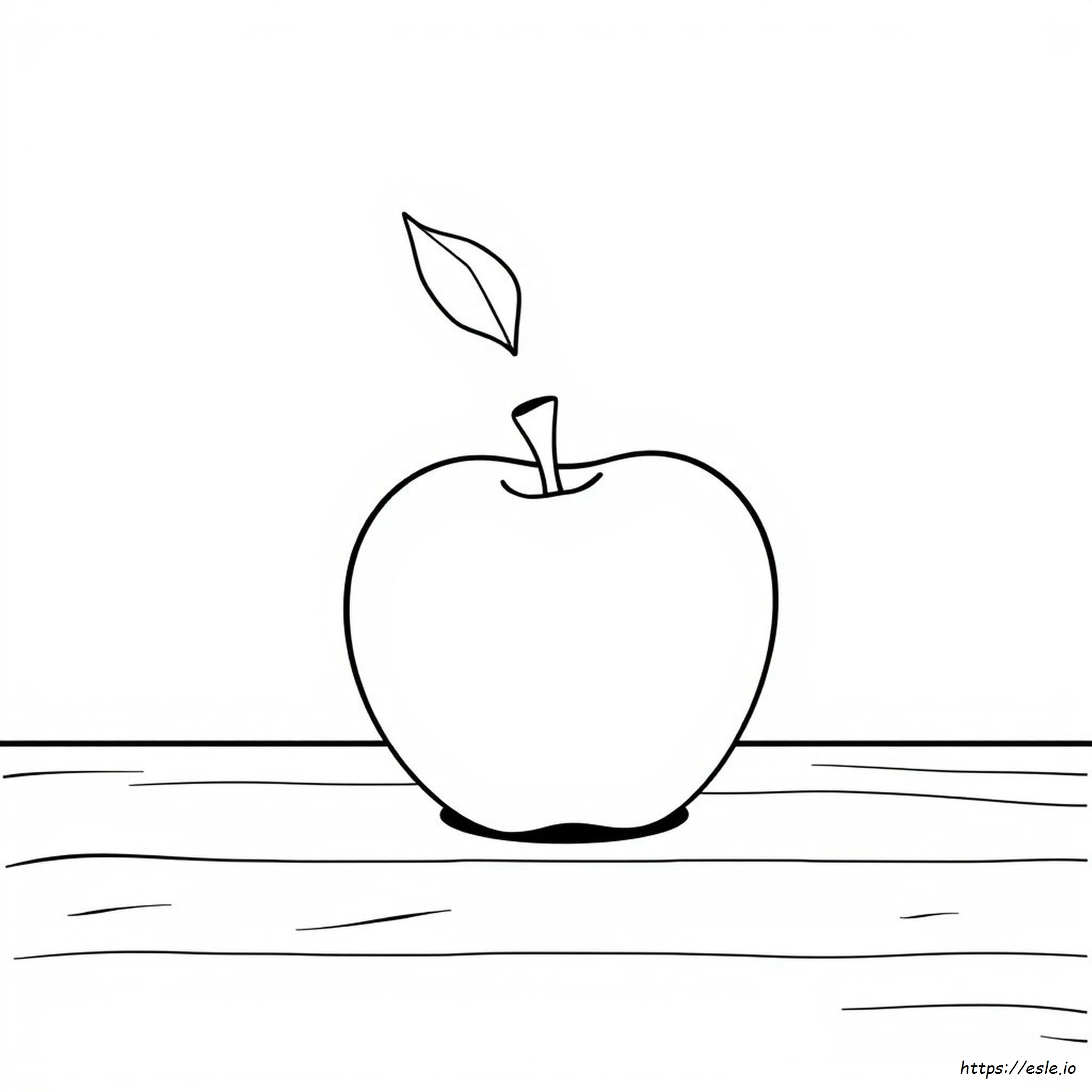 Apfel Ausmalbild