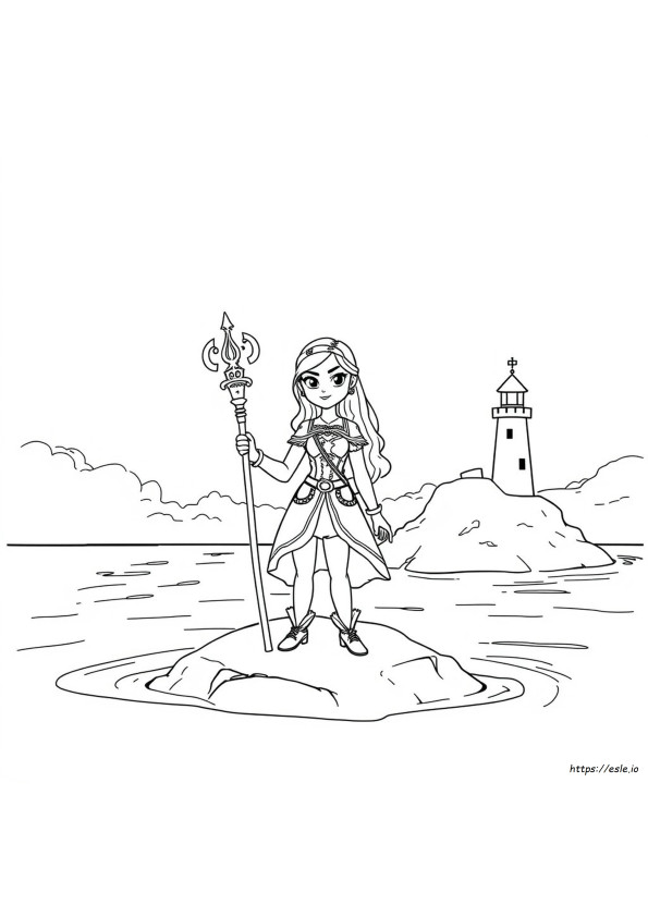 Chloe From Descendants Coloring Page