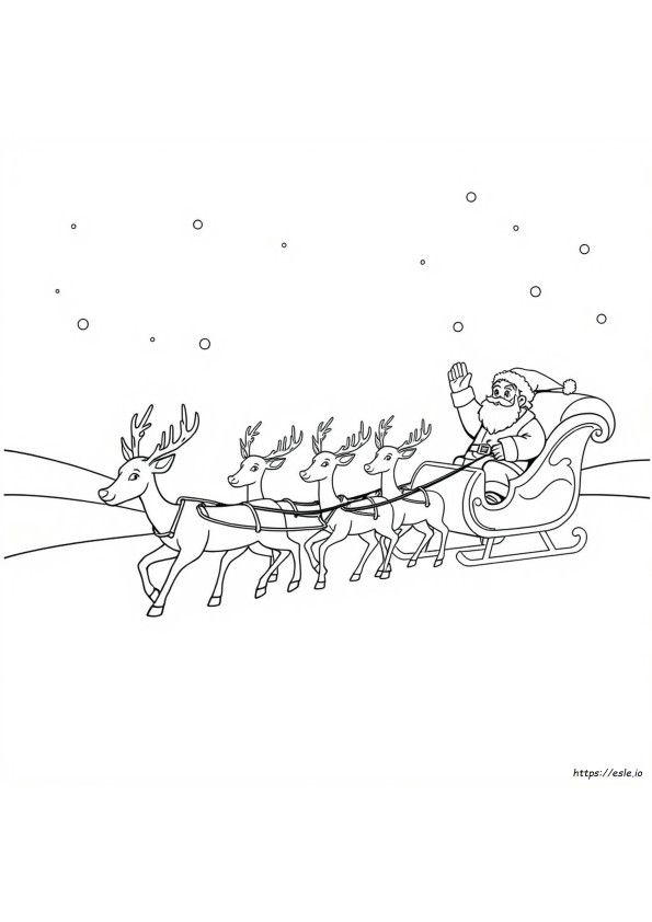 Rudolph Und Weihnachtsmann Ausmalbilder