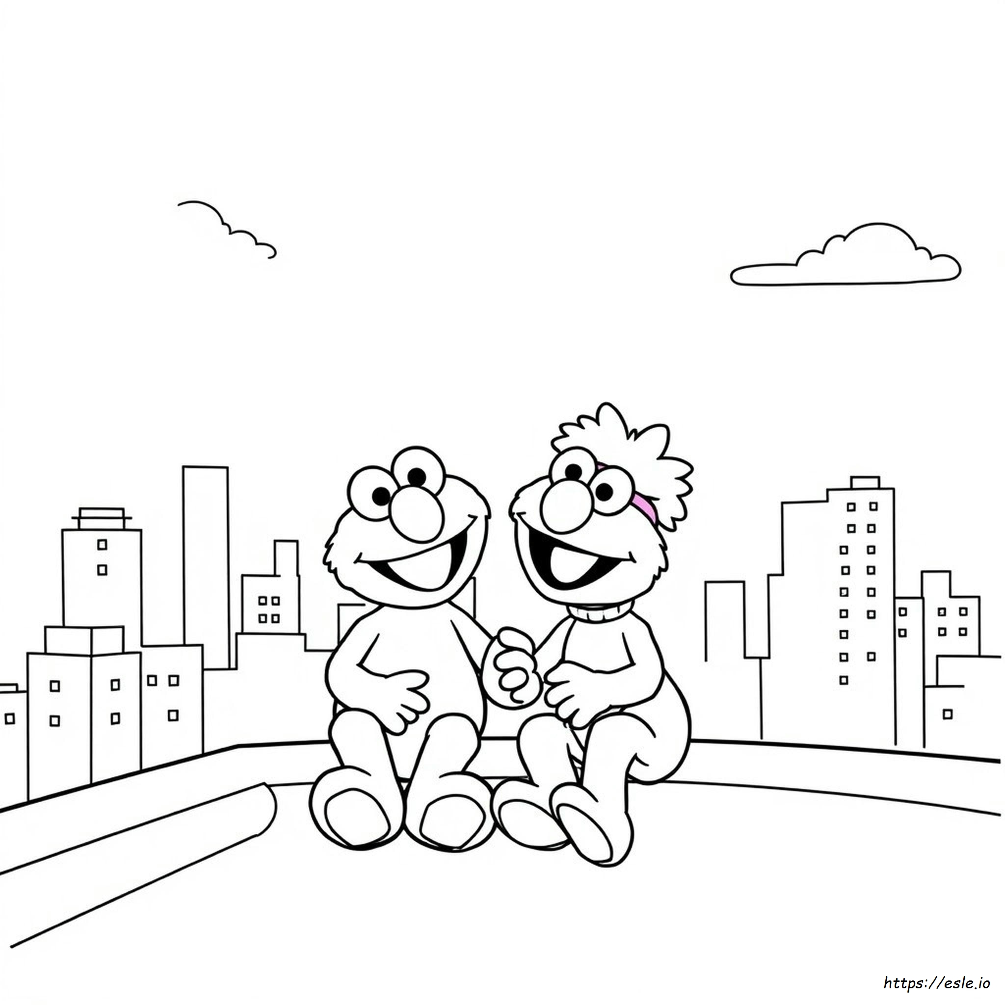 Elmo Und Abby Cadabby Ausmalbilder