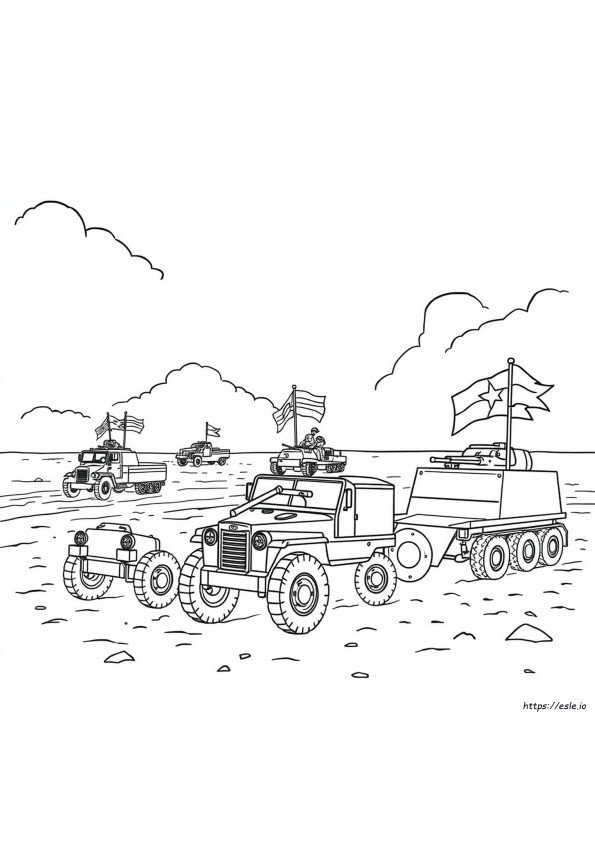 Pagina Da Colorare Dello Sbarco In Normandia Della Seconda Guerra Mondiale