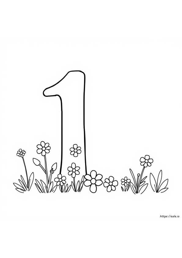 Coloriage Lettres Chiffres Violets