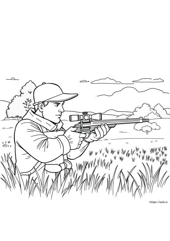 Desenhos De Caça Grátis Para Colorir