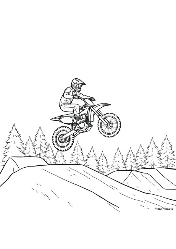 Freestyle Motocross Supercross Dirt Bike Ausmalbilder