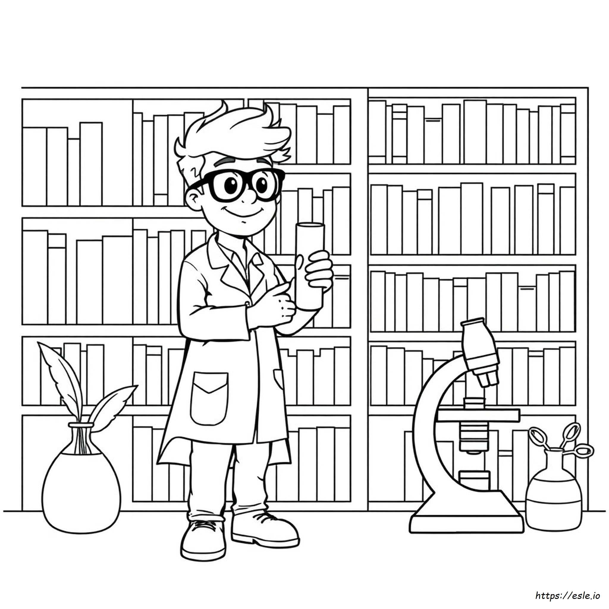 Dibujos Para Colorear De Ciencia