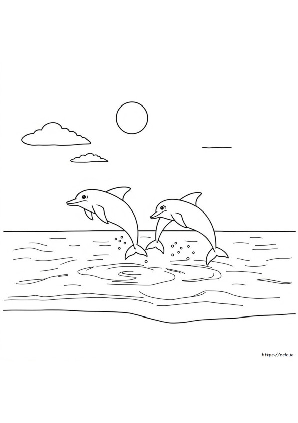 Darmowe Kolorowanki Z Delfinami