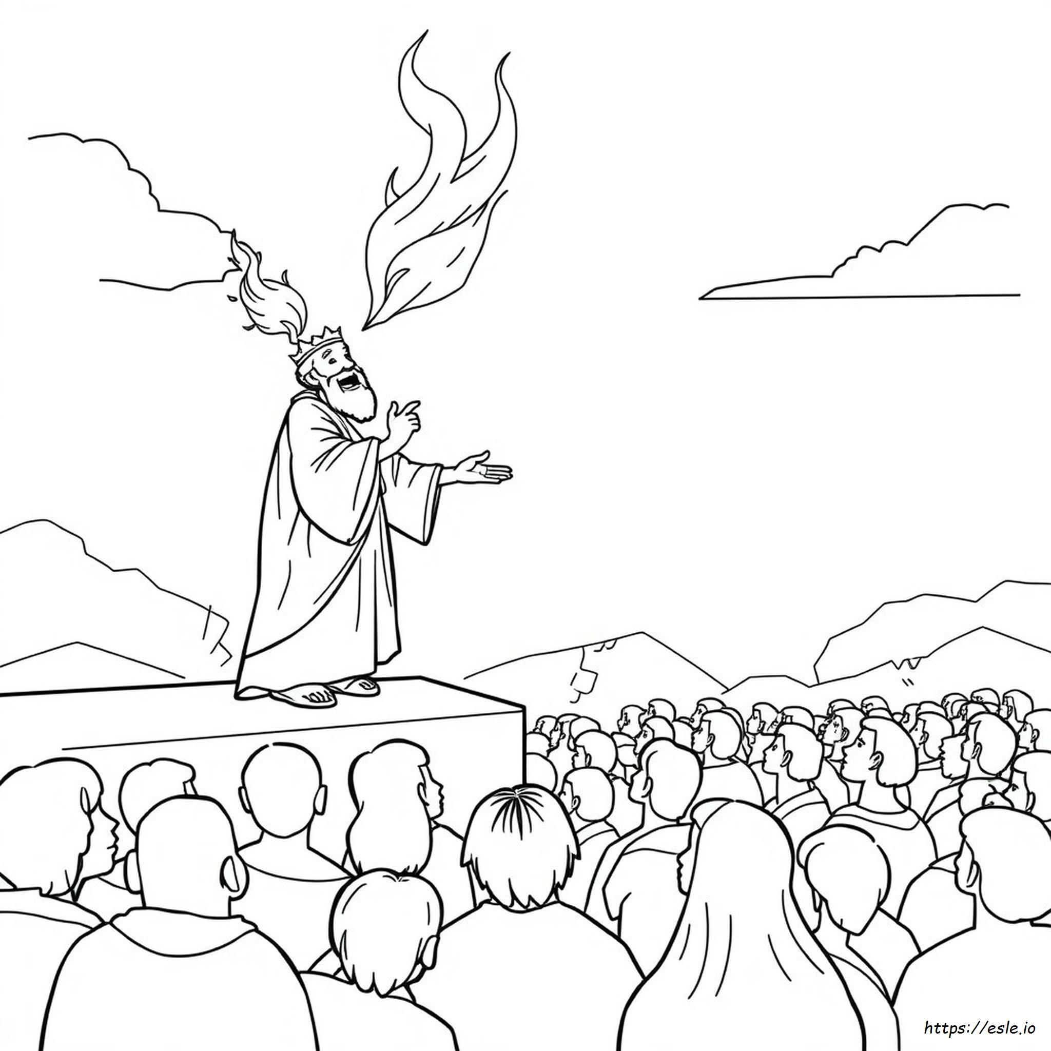 Peter Preaching At Pentecost Coloring Pages