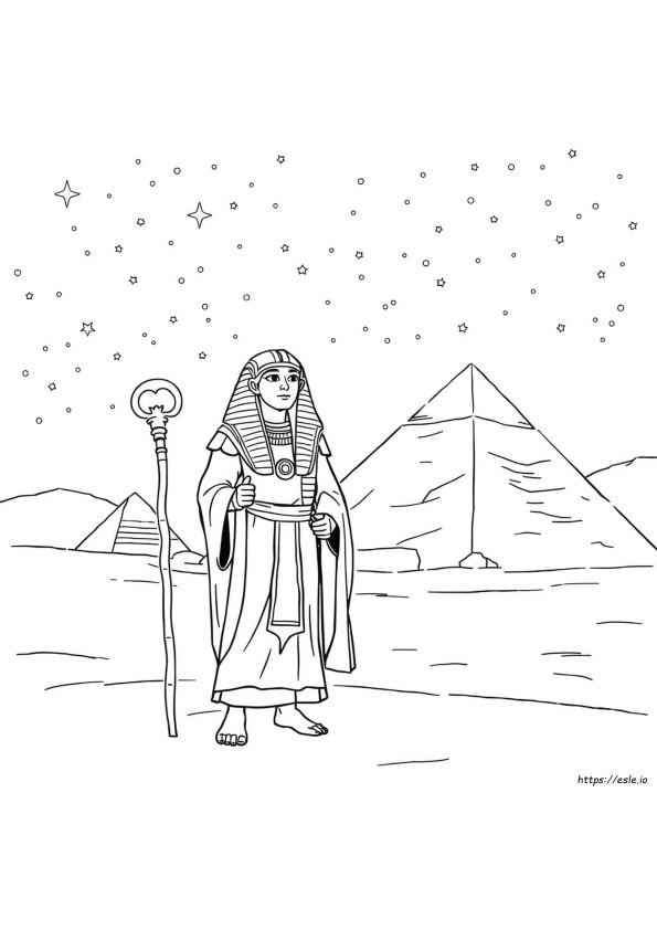 Escape To Egypt Coloring Page