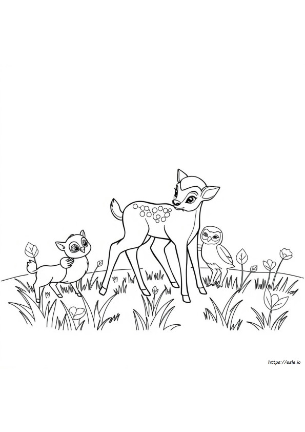 Bambi Und Freunde Ausmalbilder