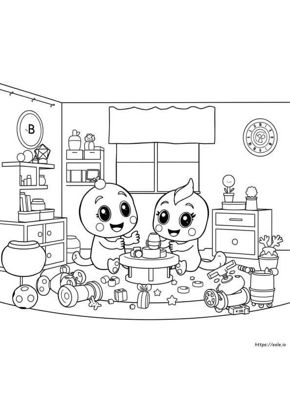 Blippi Printable Meekah Coloring Pages