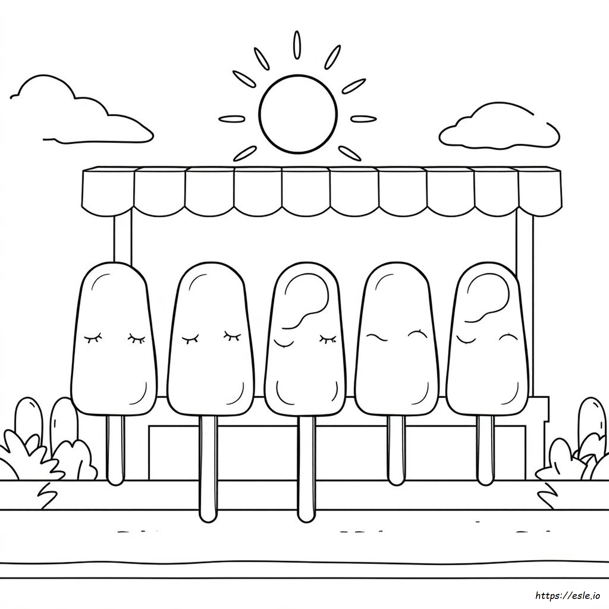 Free Popsicle Coloring Pages
