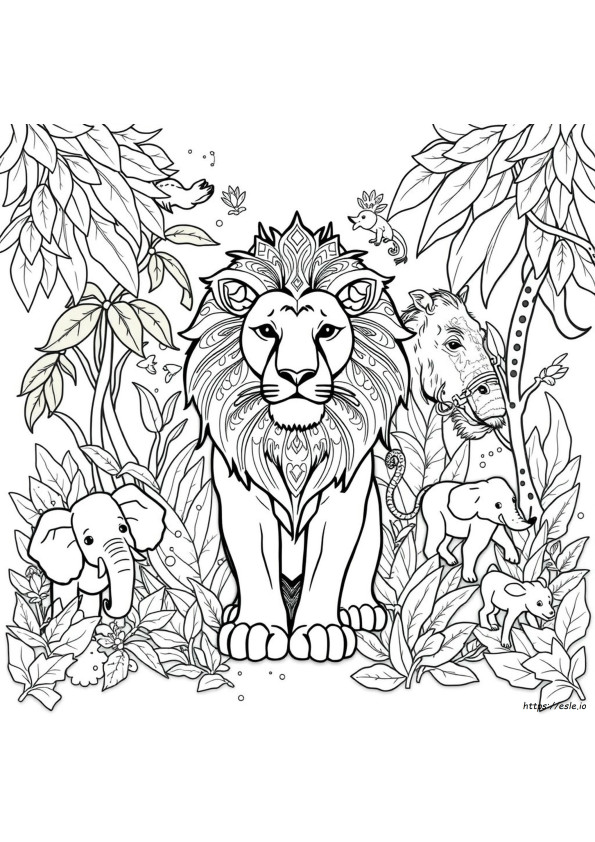Complex Coloring Pages Of Animals