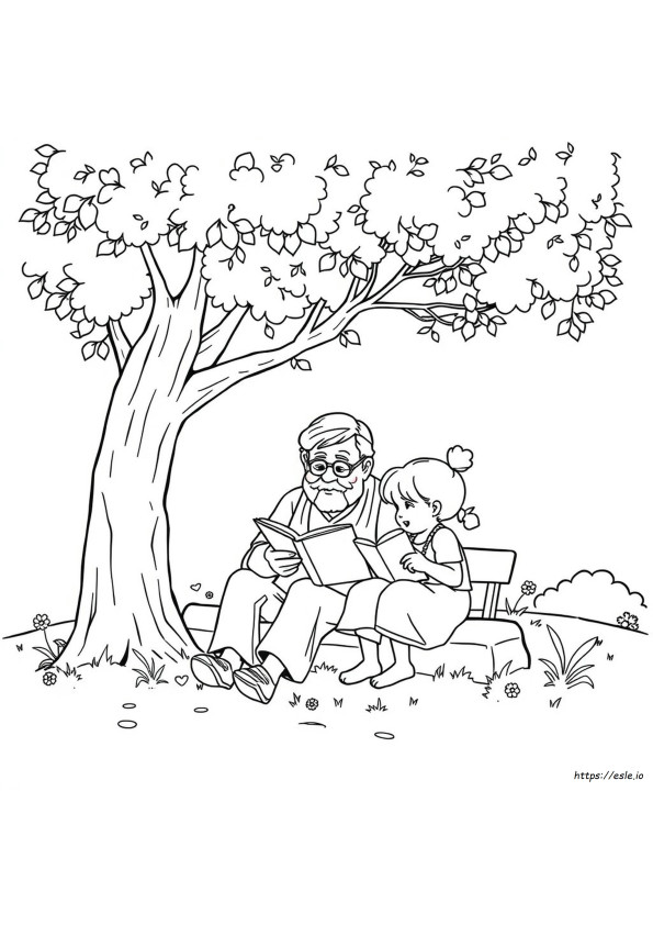 Grandparents Day Colouring
