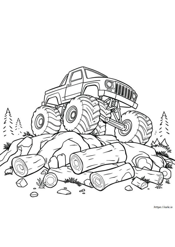 Monster Truck Coloring Picture