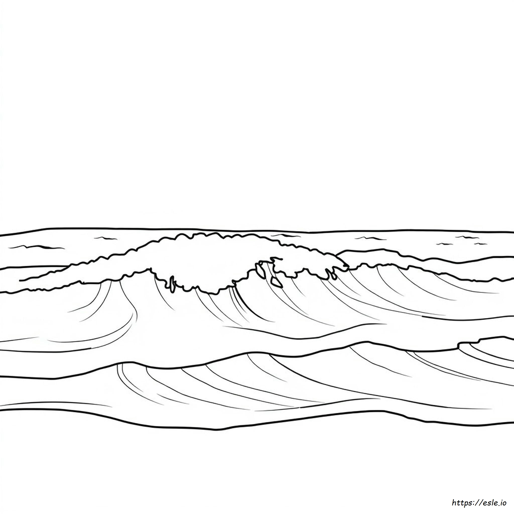 Coloring Page Of Waves