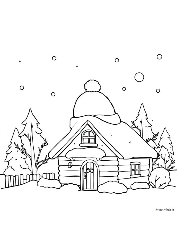 Wintermütze Ausmalbilder