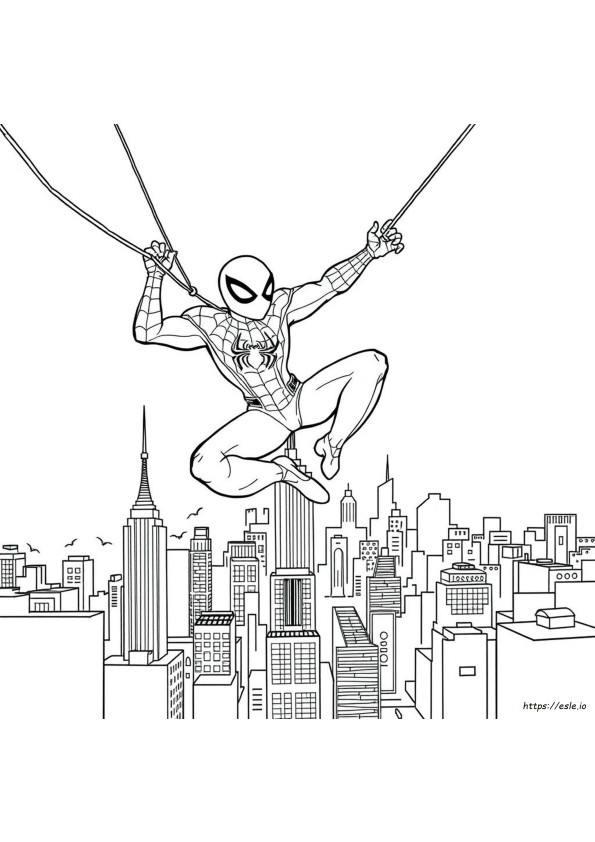 Spiderman Printable Colouring Pages