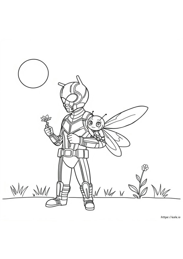 Ant Man Dan The Wasp Gambar Mewarnai