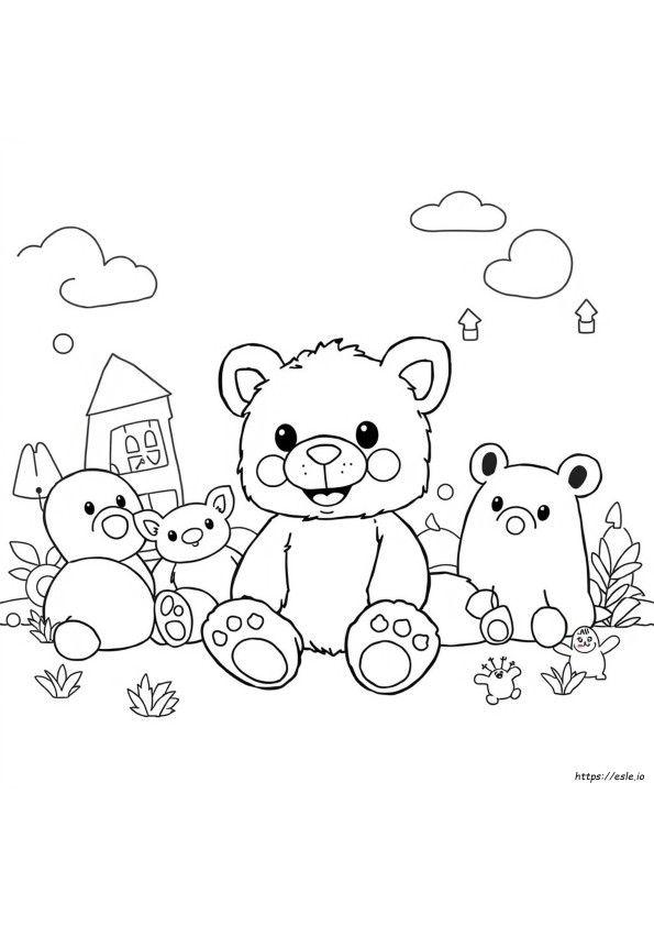 Lankybox Peluş Boyama Sayfaları