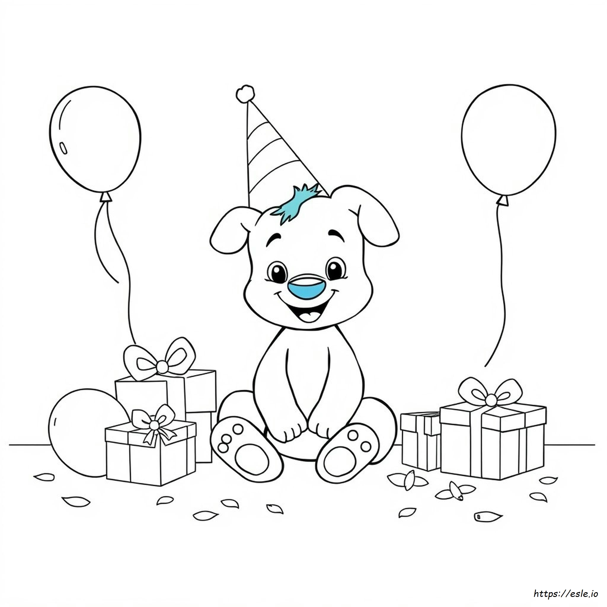 Coloriage Anniversaire Bluey
