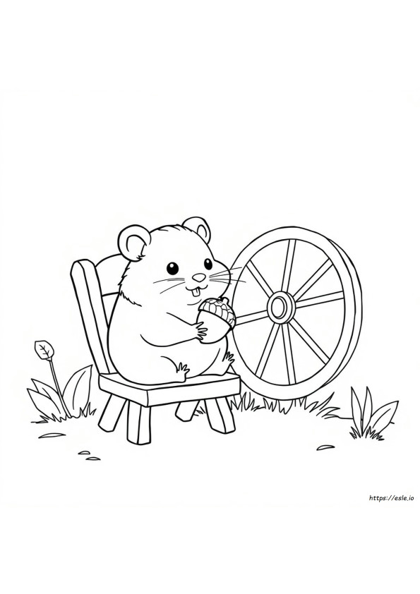 Hamster Humphrey Gambar Mewarnai