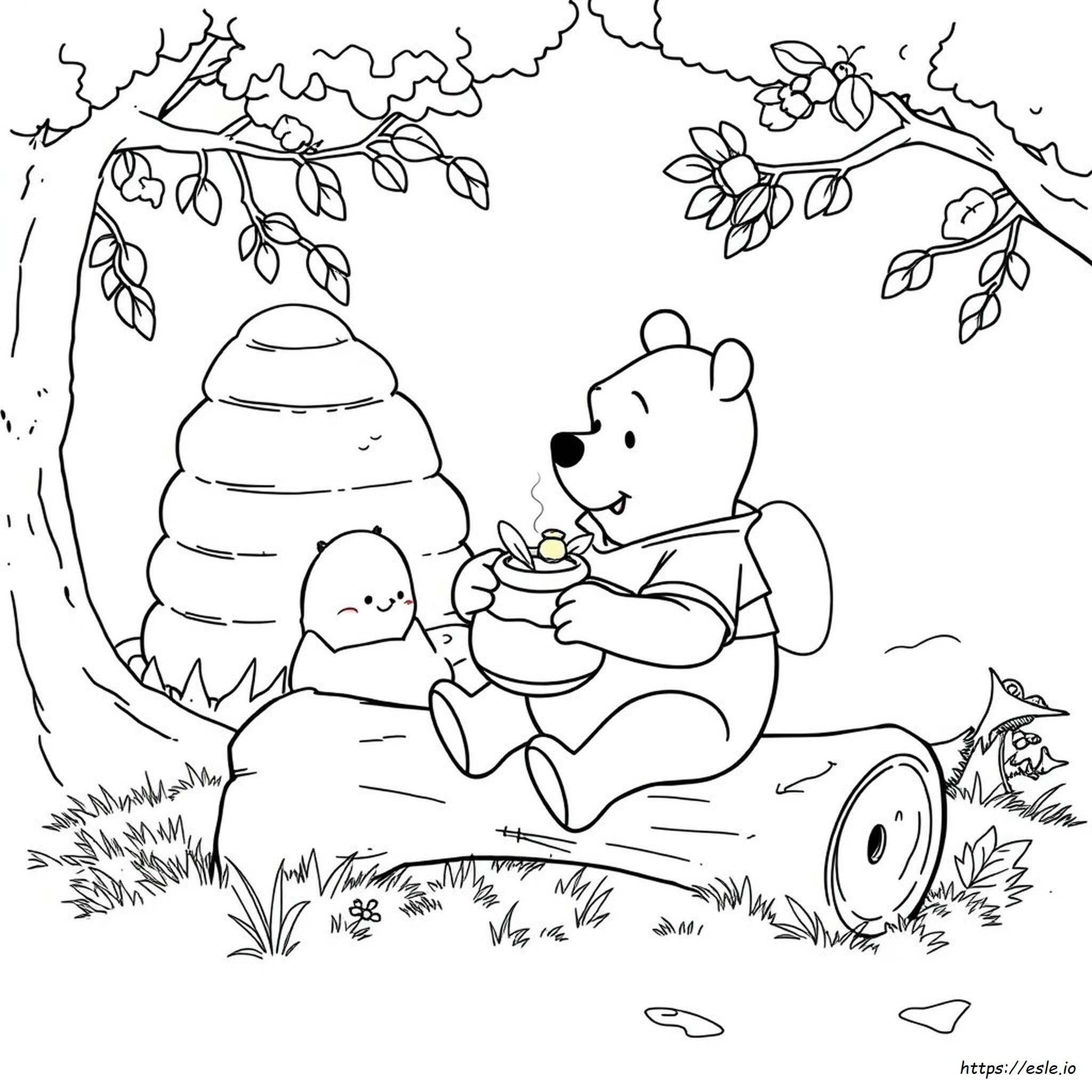 Feuilles De Coloriage Winnie L'ourson